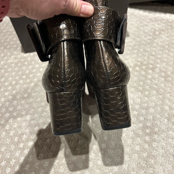 BN/Ron White chocolate brown suede/leather ankle bootssz41 - Picture 4 of 9